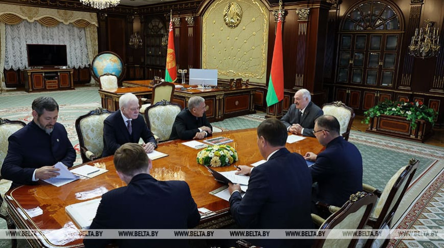 Lukashenko, head of Russia’s Tatarstan discuss preserving historical memory