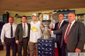 Gagarin Cup in Vitebsk. The Ice Palace hosted the presentation of the main trophy of the Kontinental Hockey League