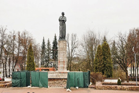 In Polotsk, work is underway to repair the monument to Francysk Skaryna